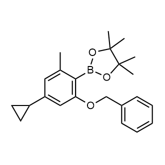 2-(2-(Benzyloxy)-4-cyclopropyl-6-methylphenyl)-4,4,5,5-tetramethyl-1,3,2-dioxaborolane|CS-0851546