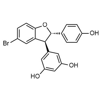 5-((2,3-Trans)-5-bromo-2-(4-hydroxyphenyl)-2,3-dihydrobenzofuran-3-yl)benzene-1,3-diol|CS-0851760