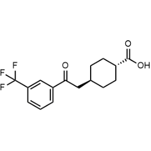 Trans-4-[2-oxo-2-(3-trifluoromethylphenyl)ethyl]cyclohexane-1-carboxylic acid|CS-0852889