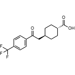 Trans-4-[2-oxo-2-(4-trifluoromethylphenyl)ethyl]cyclohexane-1-carboxylic acid|CS-0852890