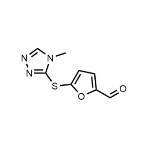 5-[(4-Methyl-4H-1,2,4-triazol-3-yl)thio]-2-furaldehyde|CS-0853423