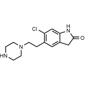 6-Chloro-1,​3-dihydro-5-[2-(1-piperazinyl)​ethyl]-2H-Indol-2-one|CS-0856296