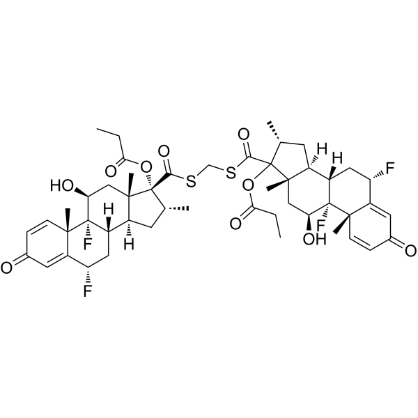 6α,11β,16α,17α)-(6'α,11'β,16'α,17'α)-6,9-Difluoro-11-hydroxy-16-methyl-3-oxo-17-(1-oxopropoxy)-,S,S'-methylene ester,(9CI)androsta-1,4-diene-17-carbothioic acid|CS-0857156