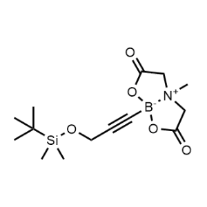 1-[3-[tert-butyl(dimethyl)silyl]oxyprop-1-ynyl]-5-methyl-2,8-dioxa-5-azonia-1-boranuidabicyclo[3.3.0]octane-3,7-dione|CS-0858622