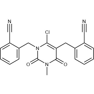2,2'-((6-Chloro-3-methyl-2,4-dioxo-3,4-dihydropyrimidine-1,5(2H)-diyl)bis(methylene))dibenzonitrile|CS-0860062