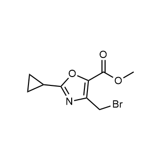 Methyl 4-(bromomethyl)-2-cyclopropyloxazole-5-carboxylate|CS-0863757