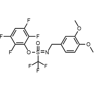 2,3,5,6-Tetrafluorophenyl N-(3,4-dimethoxybenzyl)trifluoromethanesulfonimidate|CS-0864784