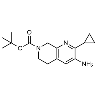 tert-Butyl 3-amino-2-cyclopropyl-5,8-dihydro-1,7-naphthyridine-7(6H)-carboxylate|CS-0865331