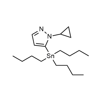 1-Cyclopropyl-5-(tributylstannyl)-1H-pyrazole|CS-0865344