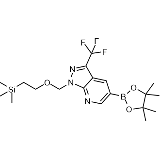 5-(4,4,5,5-Tetramethyl-1,3,2-dioxaborolan-2-yl)-3-(trifluoromethyl)-1-((2-(trimethylsilyl)ethoxy)methyl)-1H-pyrazolo[3,4-b]pyridine|CS-0866726