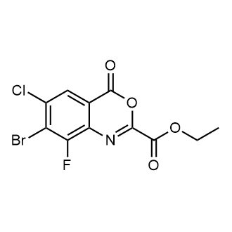 Ethyl 7-bromo-6-chloro-8-fluoro-4-oxo-4H-benzo[d][1,3]oxazine-2-carboxylate|CS-0867053