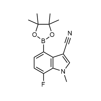7-Fluoro-1-methyl-4-(4,4,5,5-tetramethyl-1,3,2-dioxaborolan-2-yl)-1H-indole-3-carbonitrile|CS-0867108
