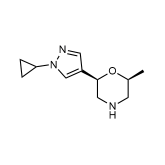 rel-(2R,6S)-2-(1-Cyclopropyl-1H-pyrazol-4-yl)-6-methylmorpholine|CS-0867230