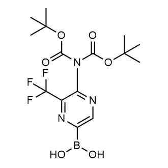 (5-(Bis(tert-butoxycarbonyl)amino)-6-(trifluoromethyl)pyrazin-2-yl)boronic acid|CS-0867680