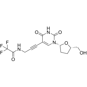 2,2,2-Trifluoro-N-(3-(1-((2R,5S)-5-(hydroxymethyl)tetrahydrofuran-2-yl)-2,4-dioxo-1,2,3,4-tetrahydropyrimidin-5-yl)prop-2-yn-1-yl)acetamide|CS-0868130