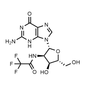 N-((2R,3R,4S,5R)-2-(2-Amino-6-oxo-3,6-dihydro-9H-purin-9-yl)-4-hydroxy-5-(hydroxymethyl)tetrahydrofuran-3-yl)-2,2,2-trifluoroacetamide|CS-0868136