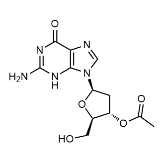 (2R,3S,5R)-5-(2-Amino-6-oxo-3,6-dihydro-9H-purin-9-yl)-2-(hydroxymethyl)tetrahydrofuran-3-yl acetate|CS-0868198