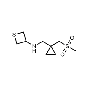 N-((1-((Methylsulfonyl)methyl)cyclopropyl)methyl)thietan-3-amine|CS-0868355