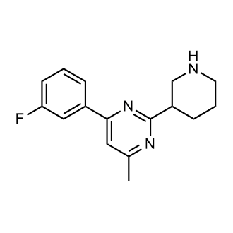 4-(3-Fluorophenyl)-6-methyl-2-(3-piperidinyl)pyrimidine|CS-0868426