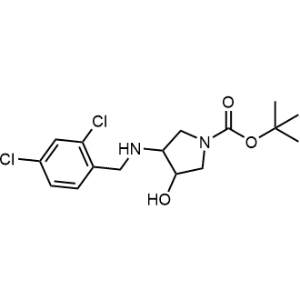 tert-Butyl 3-((2,4-dichlorobenzyl)amino)-4-hydroxypyrrolidine-1-carboxylate|CS-0868506