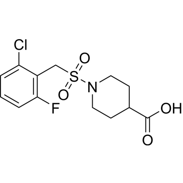 1-((2-Chloro-6-fluorobenzyl)sulfonyl)piperidine-4-carboxylic acid|CS-0868520