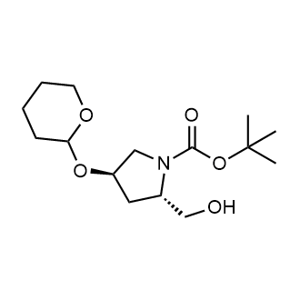 tert-Butyl (2s,4r)-2-(hydroxymethyl)-4-((tetrahydro-2h-pyran-2-yl)oxy)pyrrolidine-1-carboxylate|CS-0868539