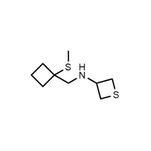 N-((1-(Methylthio)cyclobutyl)methyl)thietan-3-amine|CS-0868569