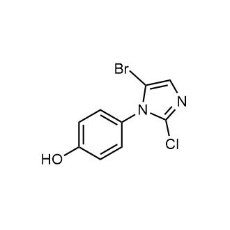 4-(5-Bromo-2-chloro-1h-imidazol-1-yl)phenol|CS-0869832
