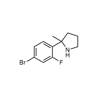 2-(4-Bromo-2-fluorophenyl)-2-methylpyrrolidine|CS-0869858