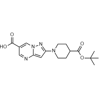 2-(4-(Tert-butoxycarbonyl)piperidin-1-yl)pyrazolo[1,5-a]pyrimidine-6-carboxylic acid|CS-0870329