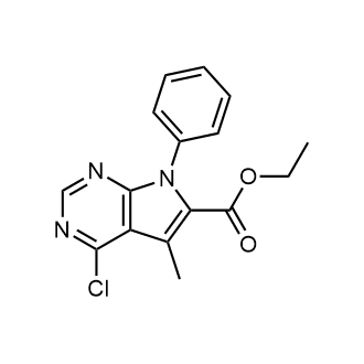 Ethyl 4-chloro-5-methyl-7-phenyl-7h-pyrrolo[2,3-d]pyrimidine-6-carboxylate|CS-0871033