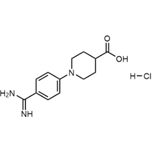 1-(4-Carbamimidoylphenyl)piperidine-4-carboxylic acid hydrochloride|CS-0871474