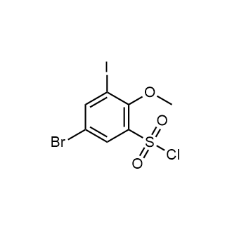 5-Bromo-3-iodo-2-methoxybenzenesulfonyl chloride|CS-0871997