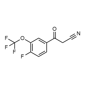 3-(4-Fluoro-3-(trifluoromethoxy)phenyl)-3-oxopropanenitrile|CS-0872303