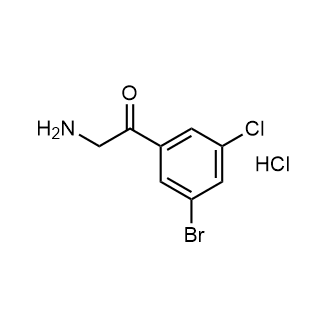 2-Amino-1-(3-bromo-5-chlorophenyl)ethan-1-one hydrochloride|CS-0872323