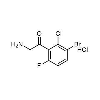 2-Amino-1-(3-bromo-2-chloro-6-fluorophenyl)ethan-1-one hydrochloride|CS-0872420