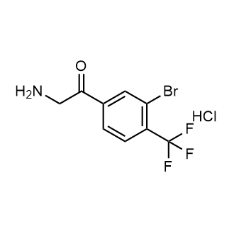 2-Amino-1-(3-bromo-4-(trifluoromethyl)phenyl)ethan-1-one hydrochloride|CS-0872775