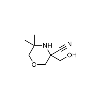 3-(Hydroxymethyl)-5,5-dimethyl-3-morpholinecarbonitrile|CS-0872859