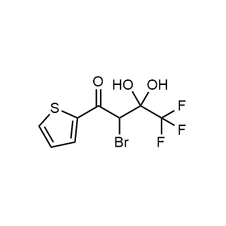 2-Bromo-4,4,4-trifluoro-3,3-dihydroxy-1-(thiophen-2-yl)butan-1-one|CS-0873298