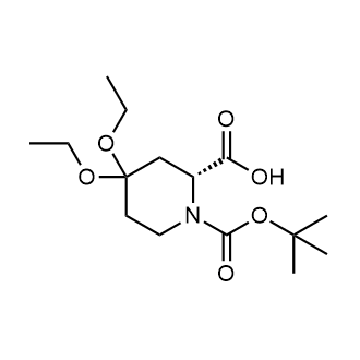 (r)-1-(Tert-butoxycarbonyl)-4,4-diethoxypiperidine-2-carboxylic acid|CS-0874323