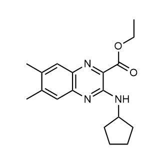 Ethyl 3-(cyclopentylamino)-6,7-dimethylquinoxaline-2-carboxylate|CS-0874366