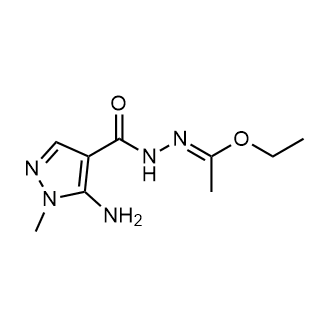 5-Amino-1-methyl-1H-pyrazole-4-carboxylic acid 2-(1-ethoxyethylidene)hydrazide|CS-0874444