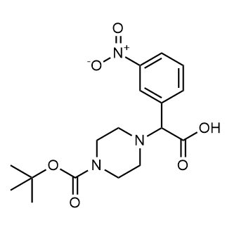 2-(4-(Tert-butoxycarbonyl)piperazin-1-yl)-2-(3-nitrophenyl)acetic acid|CS-0874512