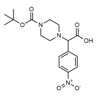 2-(4-(Tert-butoxycarbonyl)piperazin-1-yl)-2-(4-nitrophenyl)acetic acid|CS-0874513