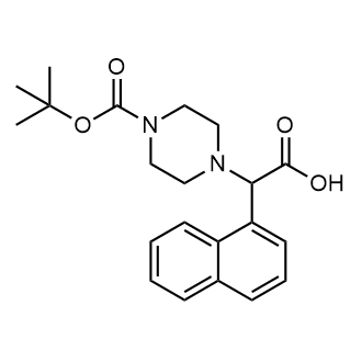 2-(4-(Tert-butoxycarbonyl)piperazin-1-yl)-2-(naphthalen-1-yl)acetic acid|CS-0874514