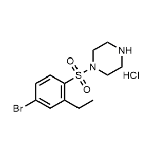 1-((4-Bromo-2-ethylphenyl)sulfonyl)piperazine hydrochloride|CS-0874582