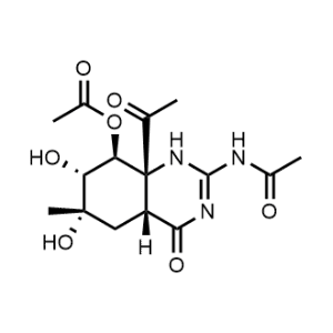 rel-(4aR,6S,7R,8S,8aR)-2-acetamido-8a-acetyl-6,7-dihydroxy-6-methyl-4-oxo-1,4,4a,5,6,7,8,8a-octahydroquinazolin-8-yl acetate|CS-0874742