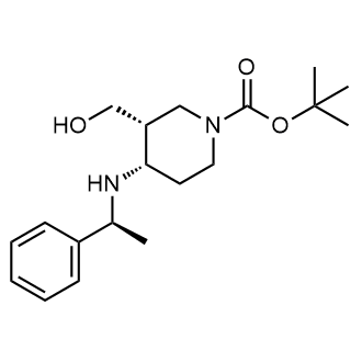 1,1-Dimethylethyl (3R,4S)-3-(hydroxymethyl)-4-[[(1S)-1-phenylethyl]amino]-1-piperidinecarboxylate|CS-0874887