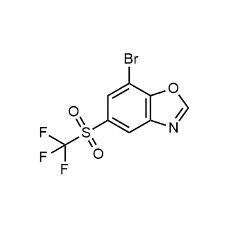 7-Bromo-5-((trifluoromethyl)sulfonyl)benzo[d]oxazole|CS-0875630