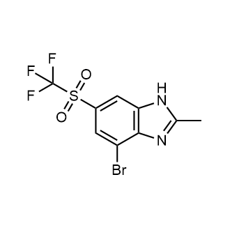 4-Bromo-2-methyl-6-((trifluoromethyl)sulfonyl)-1h-benzo[d]imidazole|CS-0875917